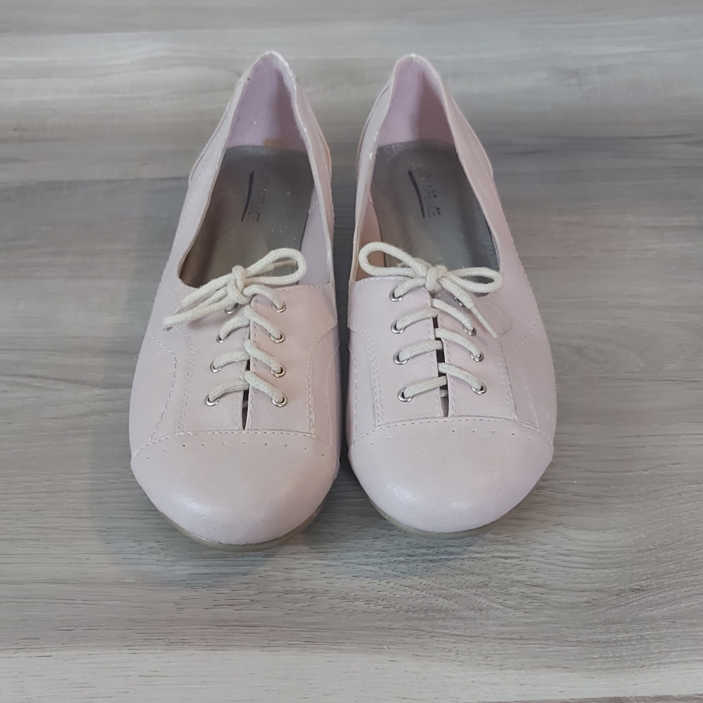Pink Joy & Peace flats